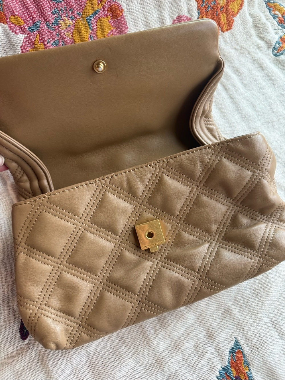 Tory Burch Quilted “Fleming” Clutch Purse - Picture 3 of 6